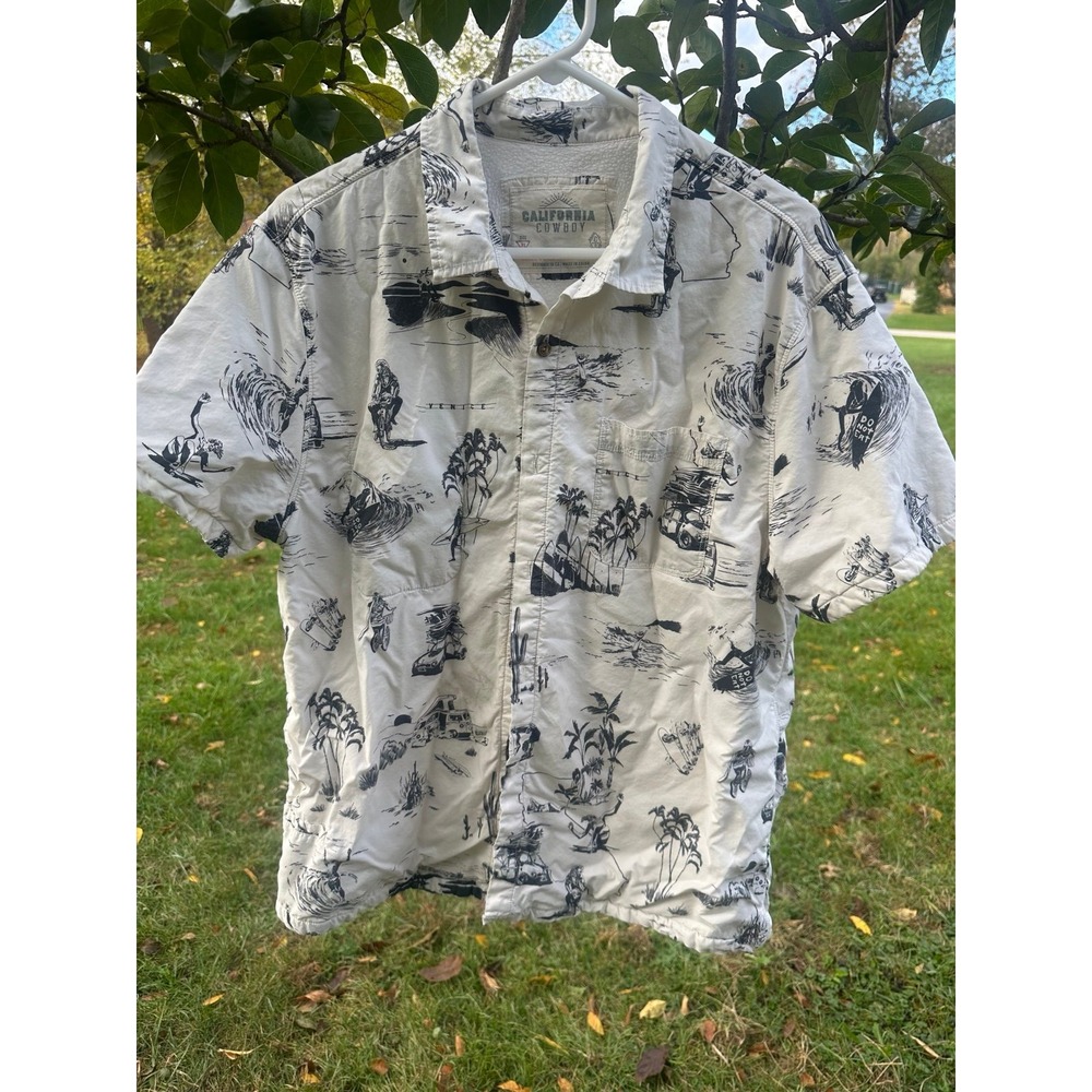California Cowboy Men Button Down| The High Water California‎ Dreaminâ€™| SZ XL